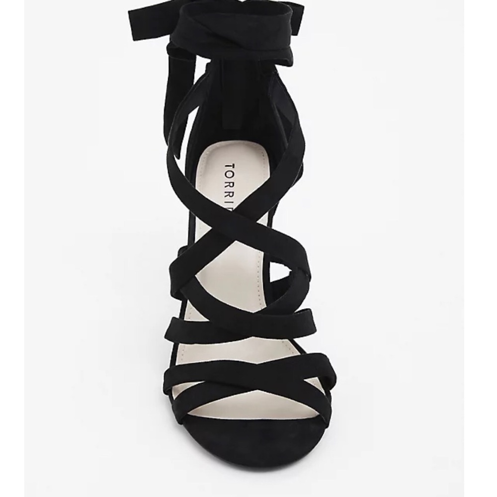 Torrid Black Lace Up heels